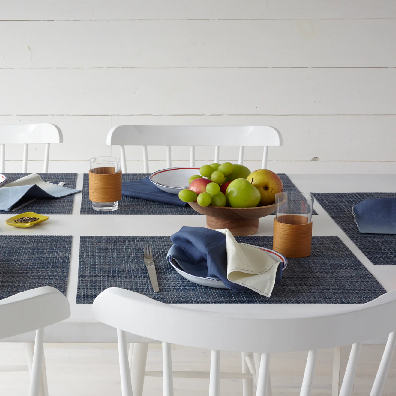 Basketweave Placemats - Denim - Image 7