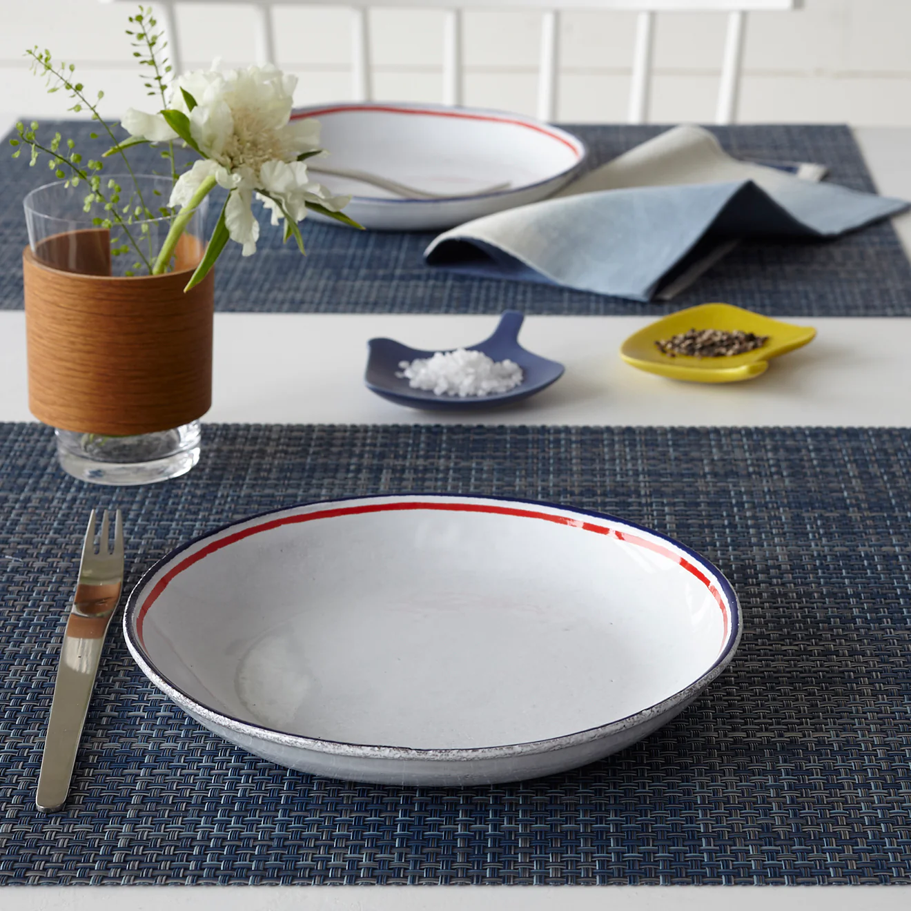 Basketweave Placemats - Denim - Image 8