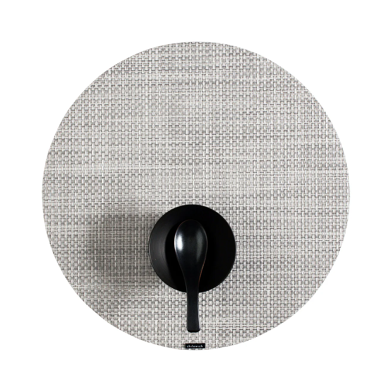 Basketweave Placemats - White/Silver - Image 3