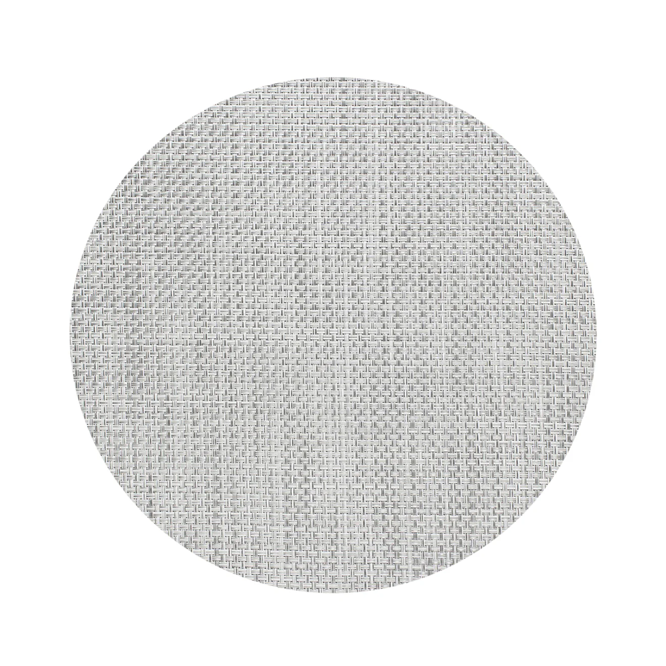 Basketweave Placemats - White/Silver - Image 4