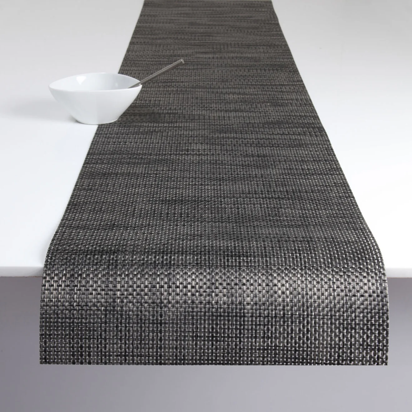 Basketweave Table Runners - Carbon