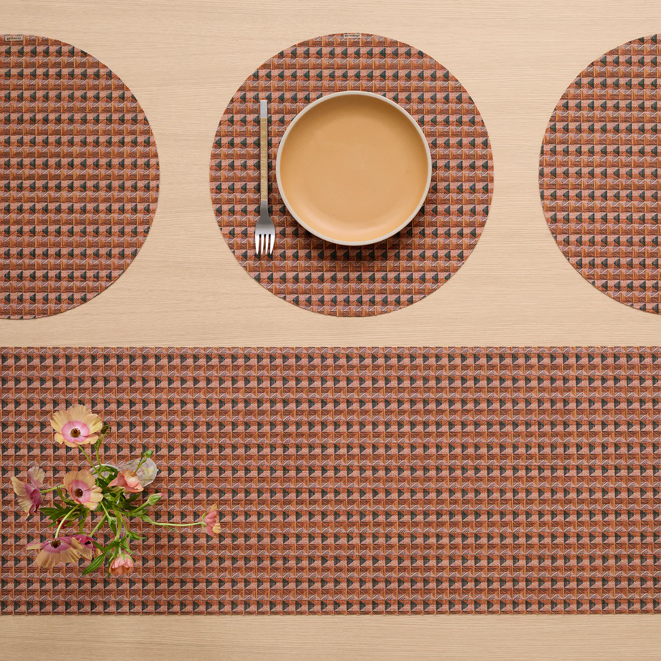 Crane Placemats - Raspberry - Image 8