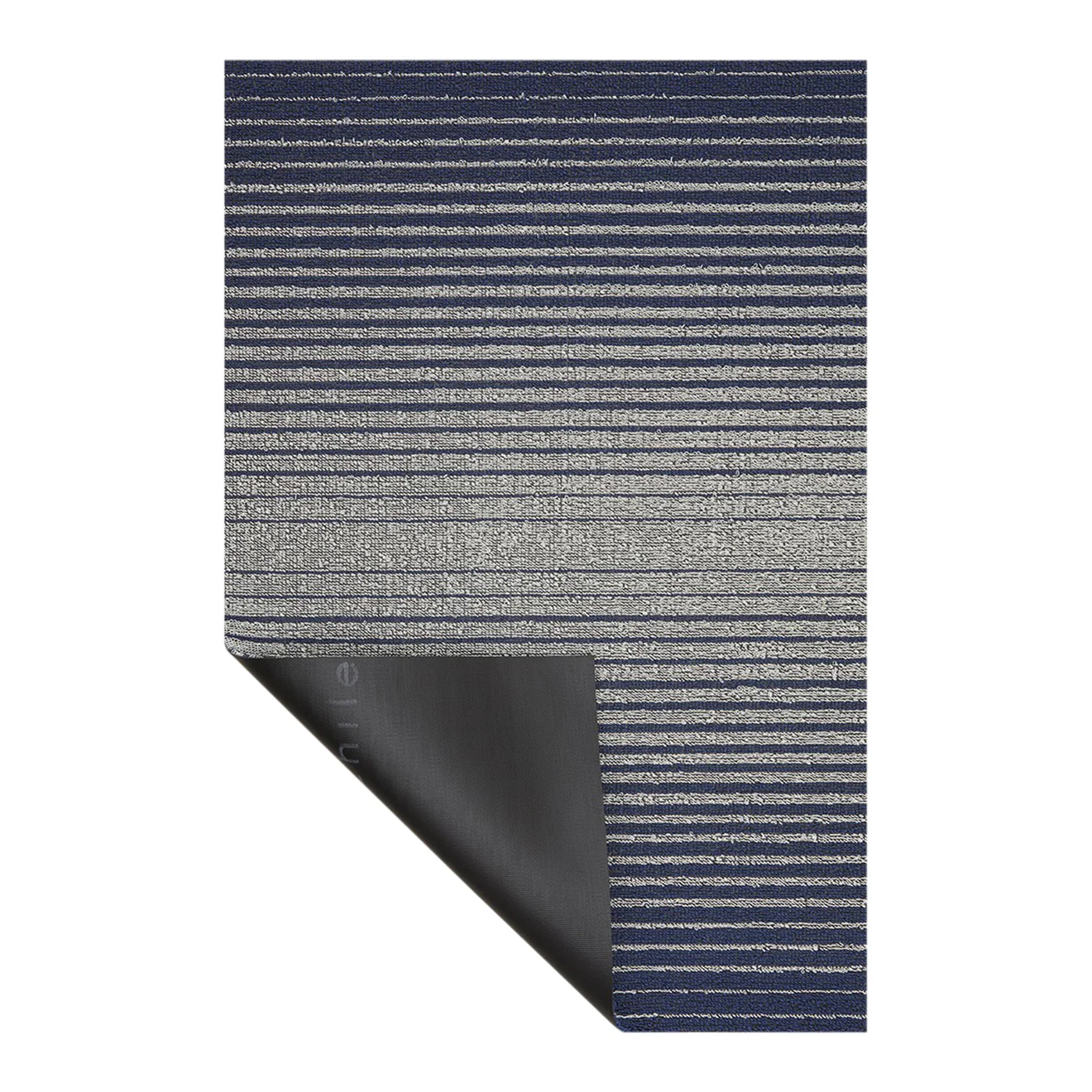 Domino Stripe Shag Mats - Denim - Image 2