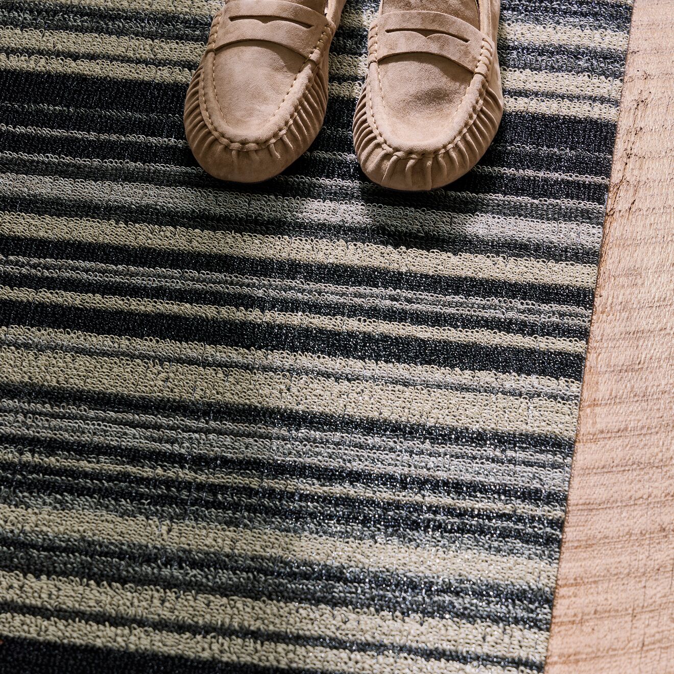 Echo Stripe Shag Mat - Shadow - Image 6