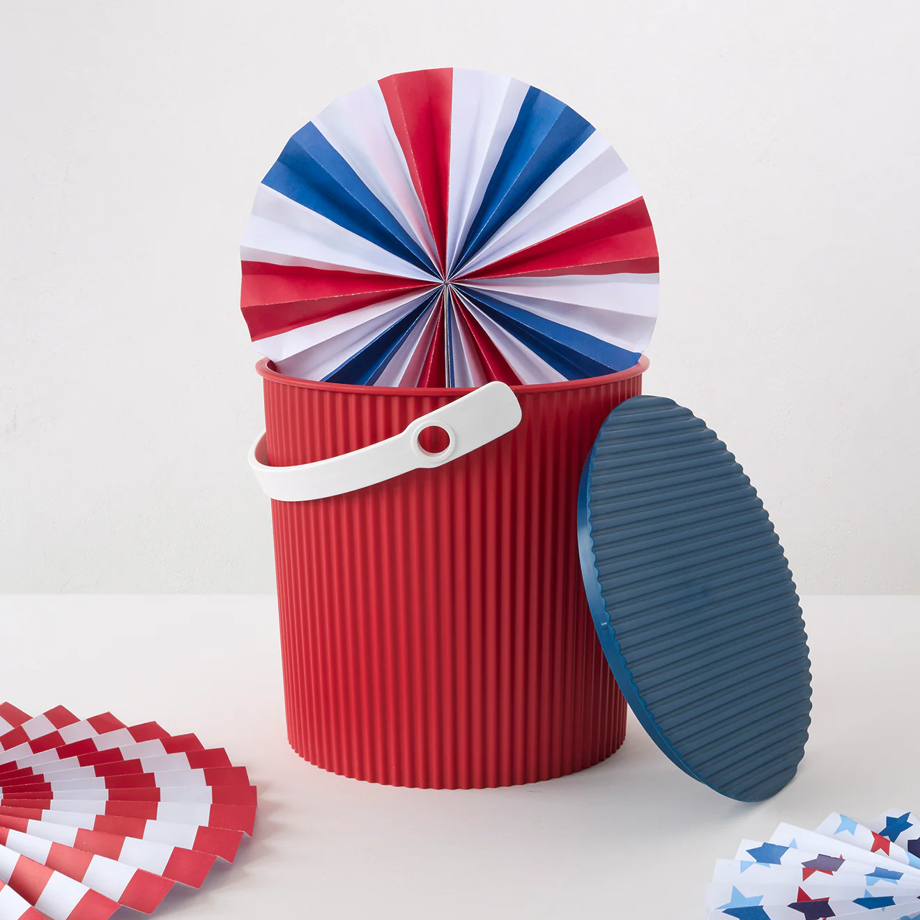 Hachiman Buckets - Red Blue White - Image 6