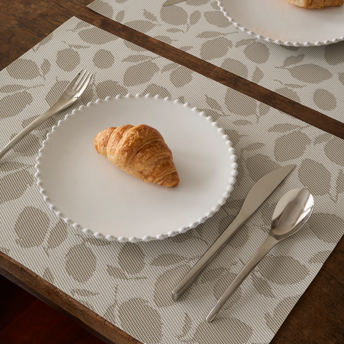 Lemon Leaves Placemats - Steel Wool - Image 3