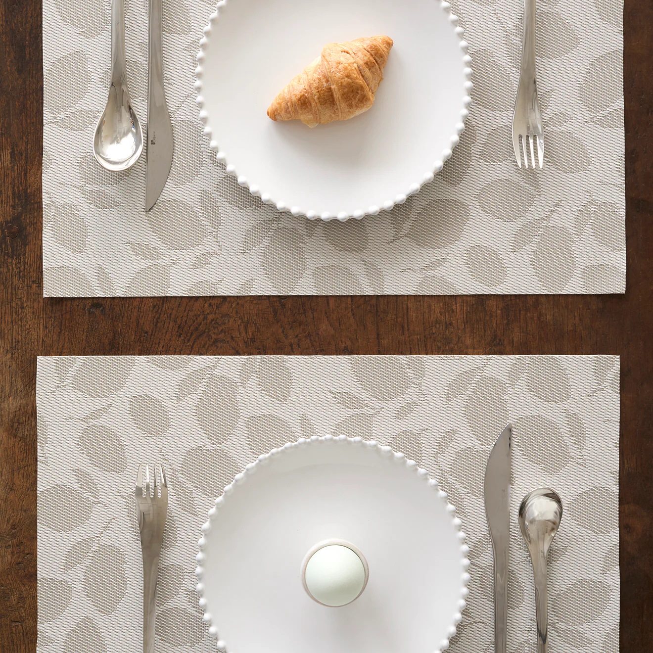Lemon Leaves Placemats - Steel Wool - Image 4