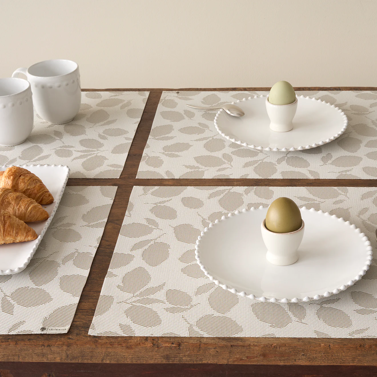 Lemon Leaves Placemats - Steel Wool - Image 6