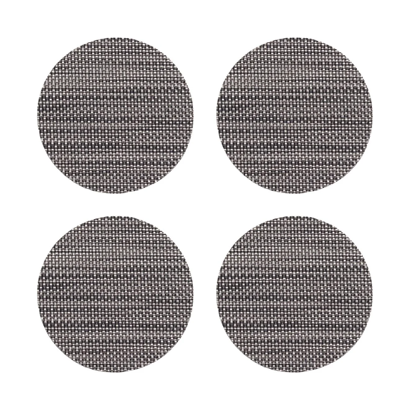 Mini Basketweave Coasters - Light Grey - Image 2