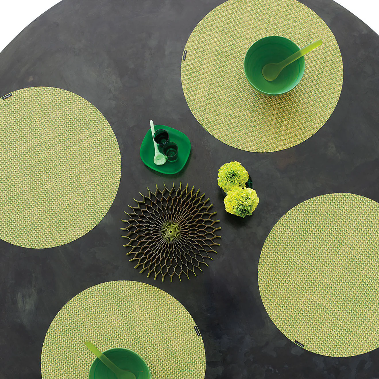 Mini Basketweave Placemats - Dill - Image 5