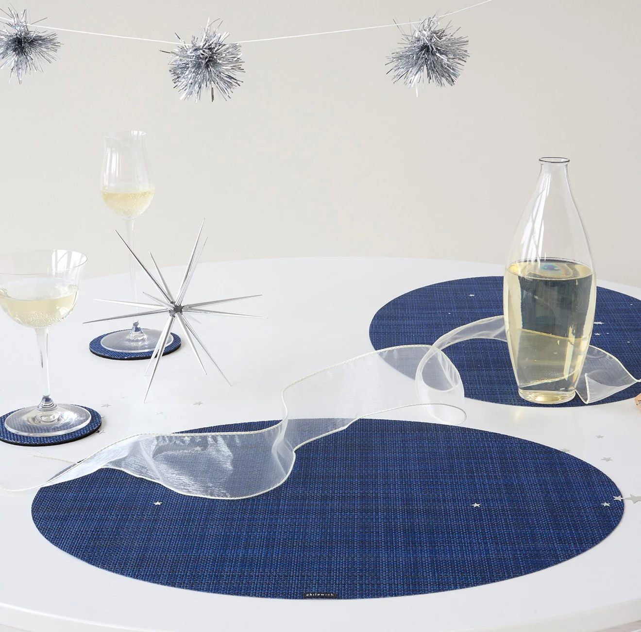 Mini Basketweave Placemats - Indigo - Image 4