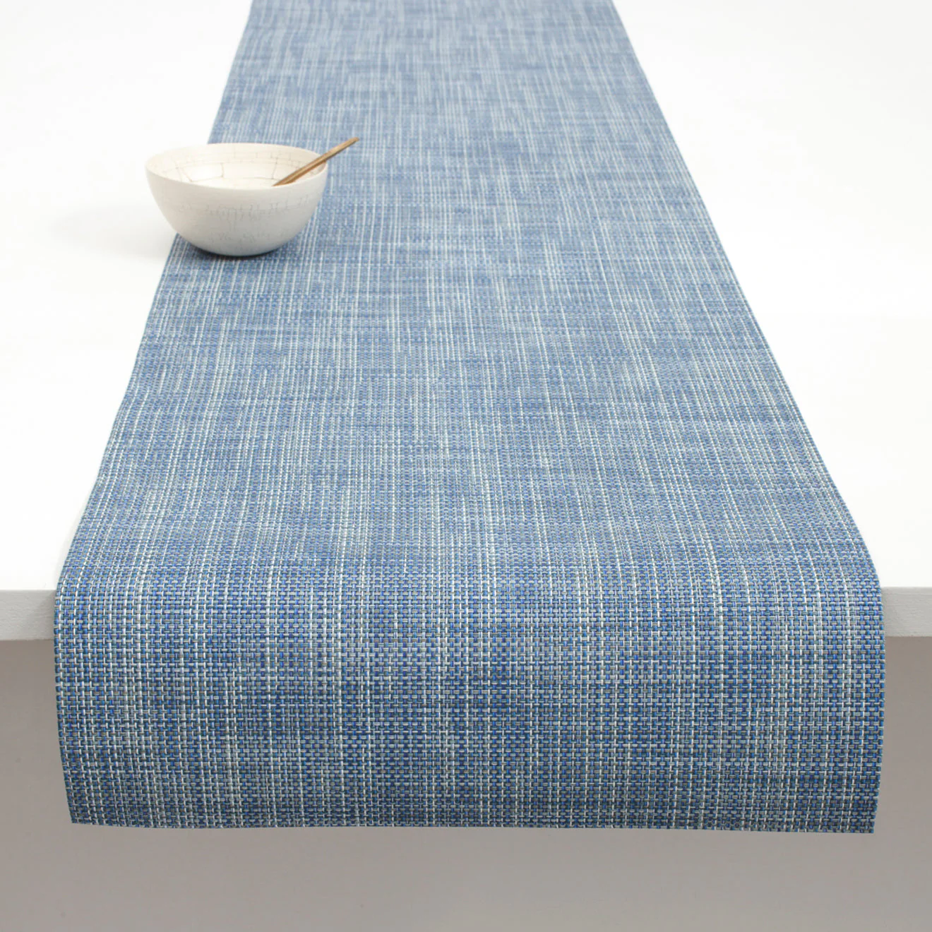 Mini Basketweave Table Runner Samples - Chambray