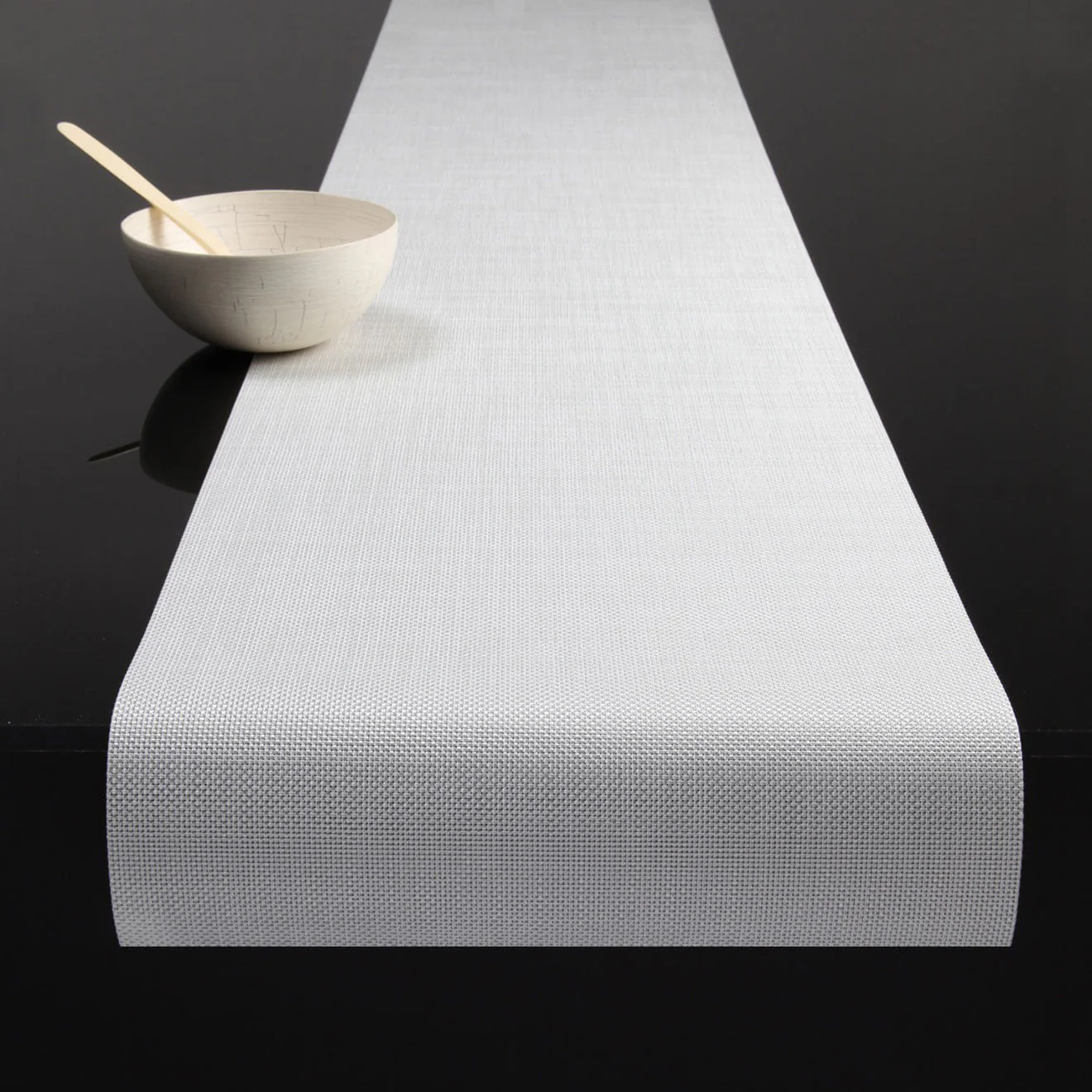 Mini Basketweave Table Runner Samples - White