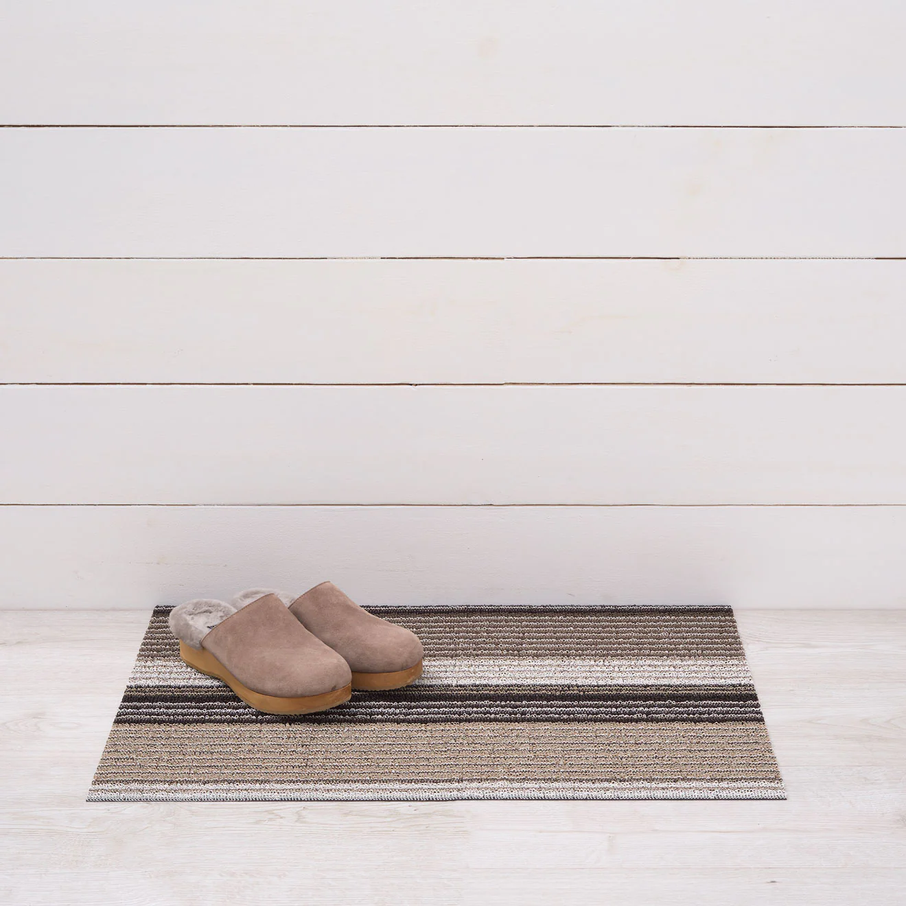 Pleat Stripe Shag Mats - Oyster - Image 6