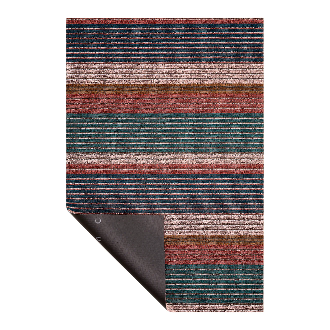 Pleat Stripe Shag Mats - Raspberry - Image 2