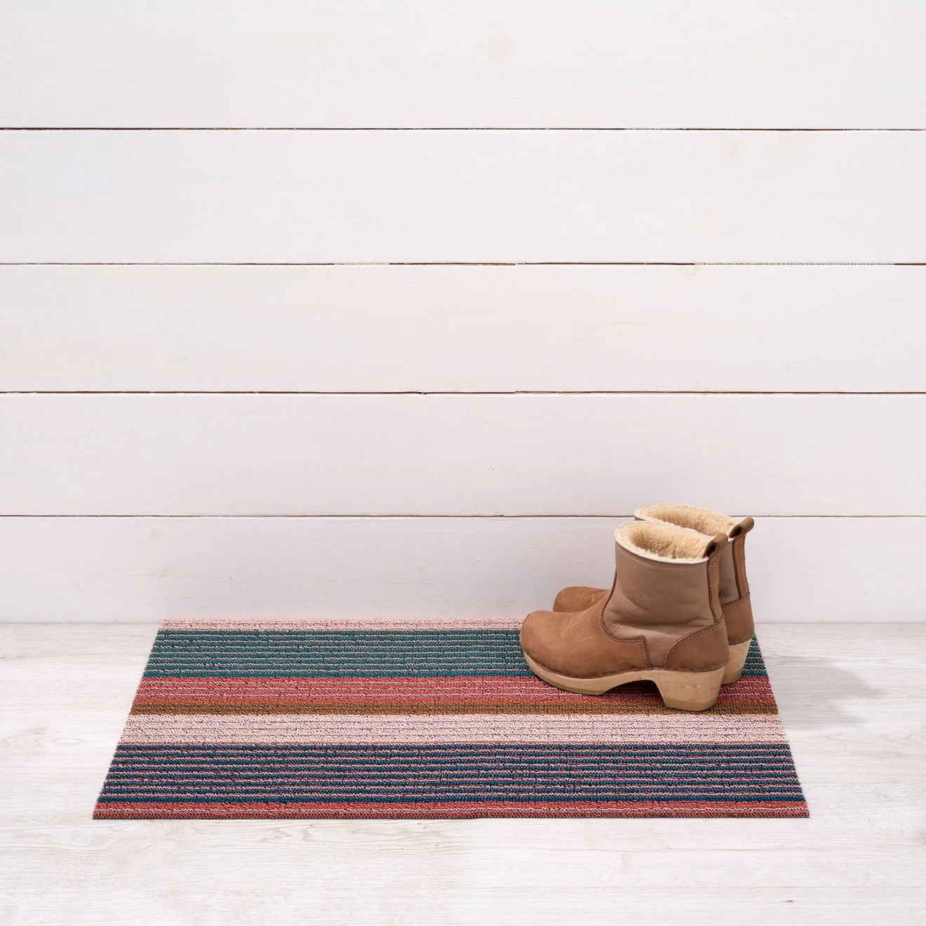 Pleat Stripe Shag Mats - Raspberry - Image 6