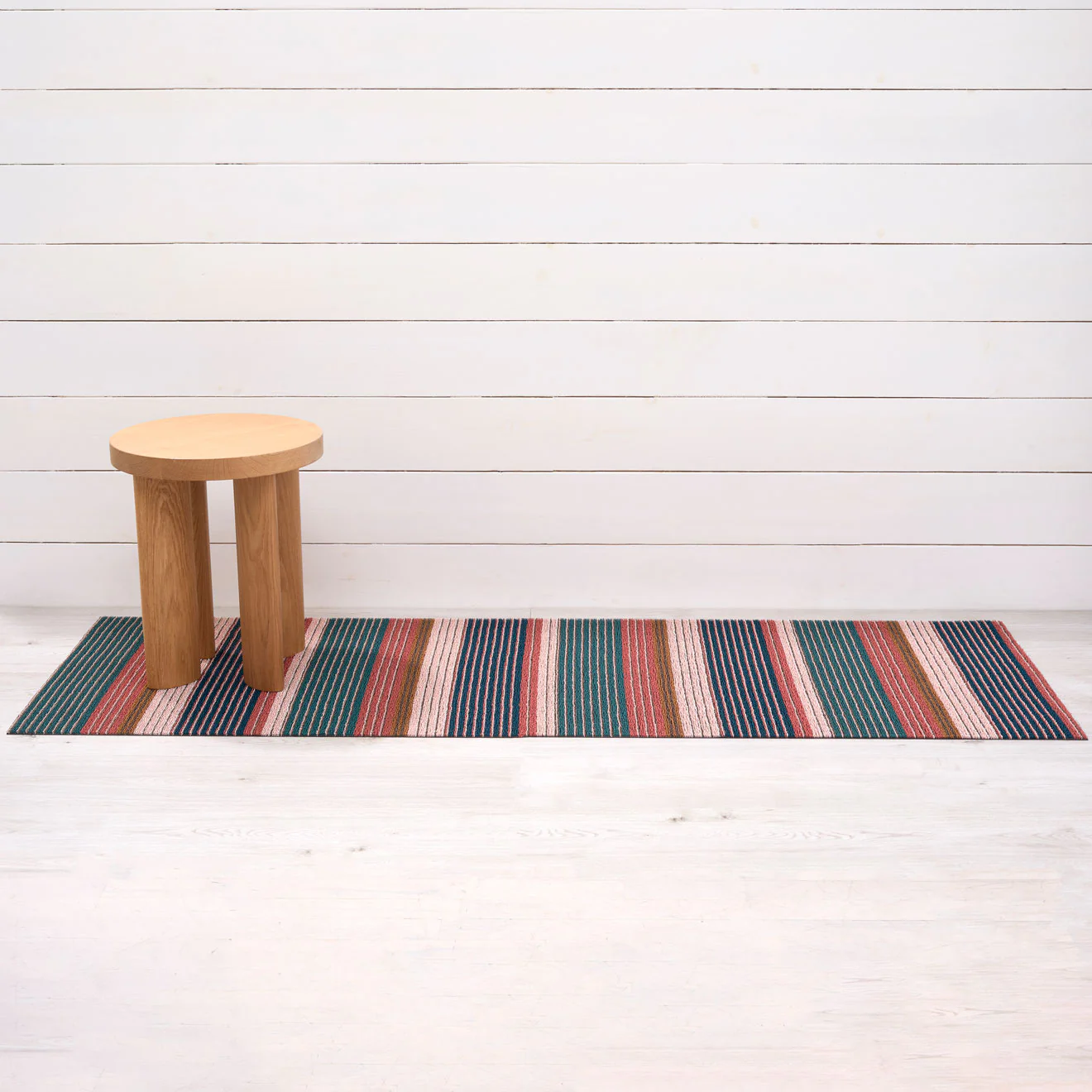 Pleat Stripe Shag Mats - Raspberry - Image 7