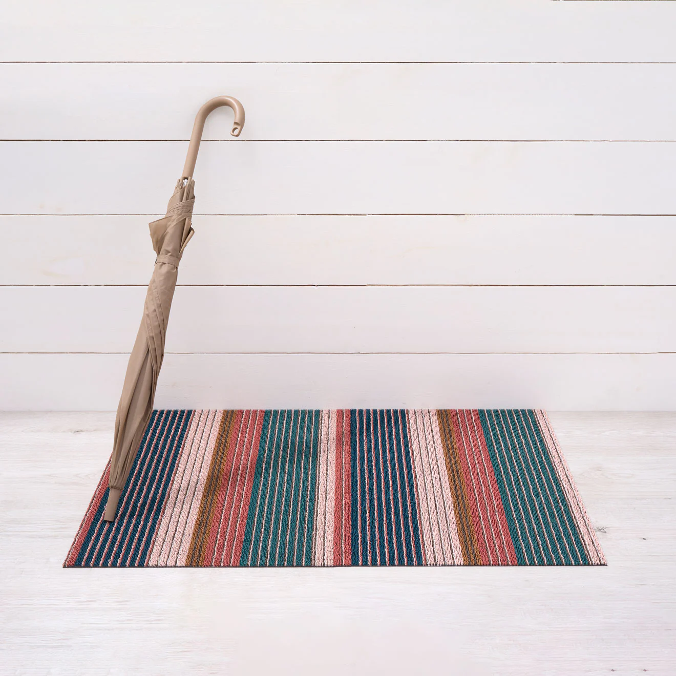 Pleat Stripe Shag Mats - Raspberry - Image 8