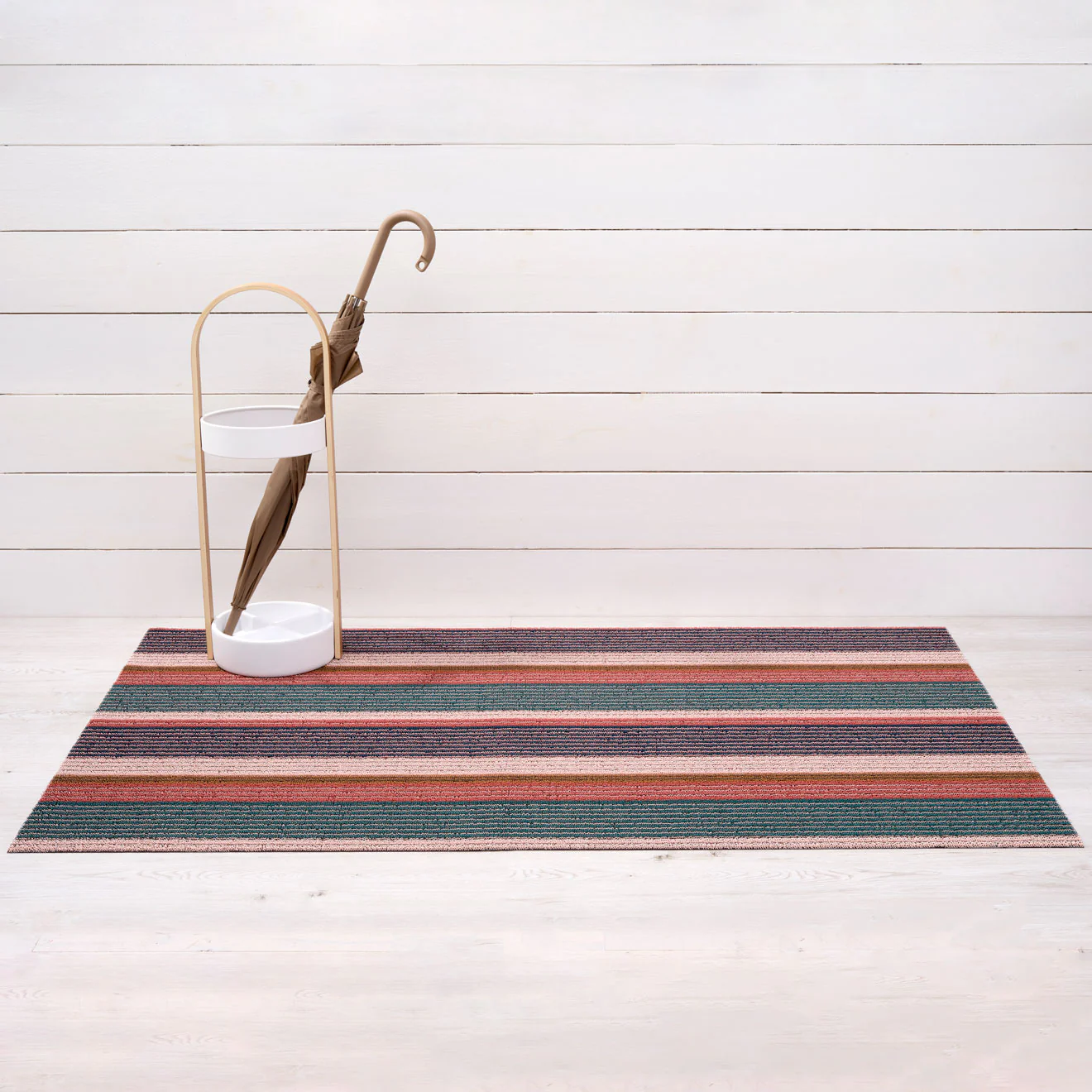 Pleat Stripe Shag Mats - Raspberry - Image 9