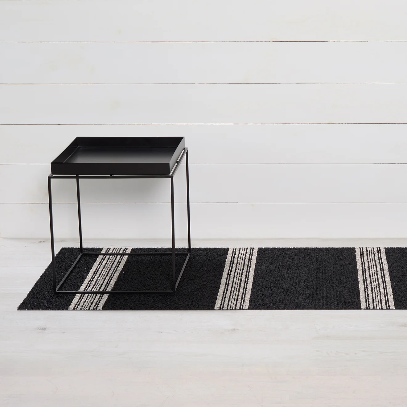 Relay Stripe Shag Mat- Coal - Image 5