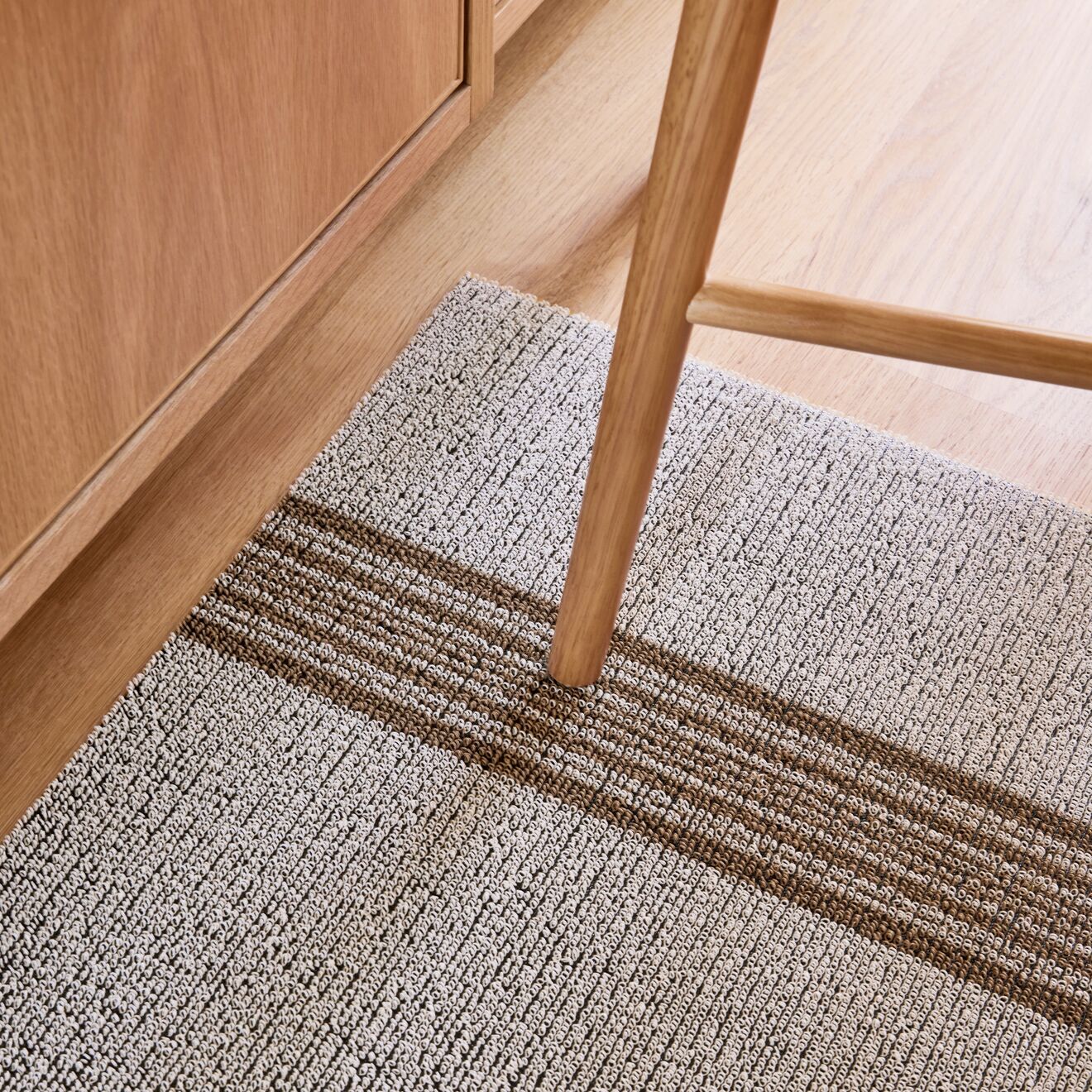 Relay Stripe Shag Mat- Ivory - Image 4
