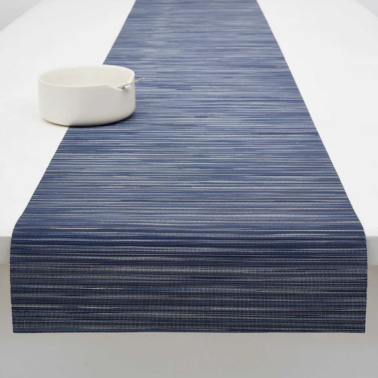 Rib Weave Table Runner Samples - Indigo