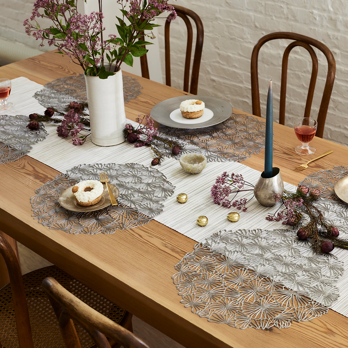 Daisy Placemats - Gunmetal - Image 3