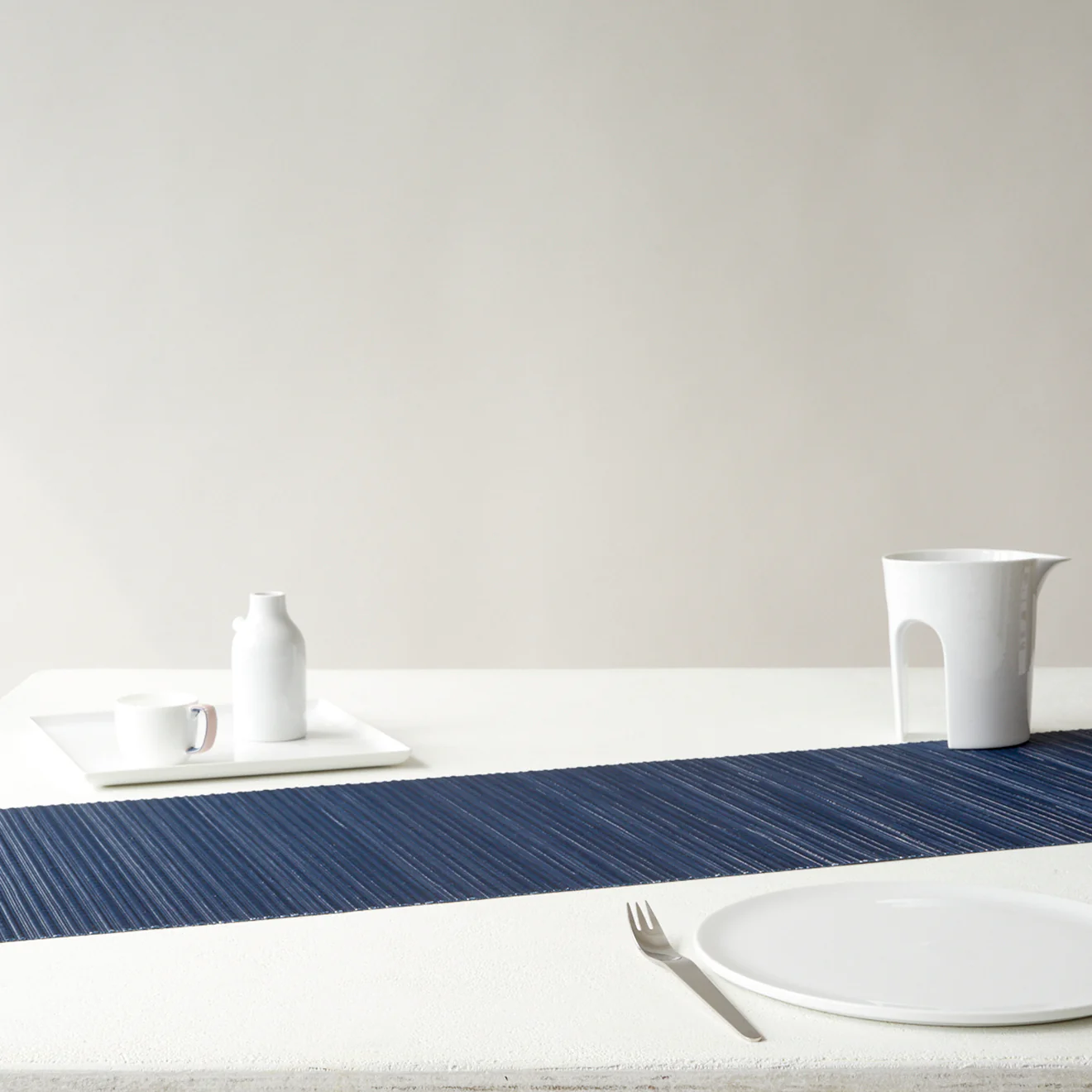 Rib Weave Table Runners - Indigo - Image 3