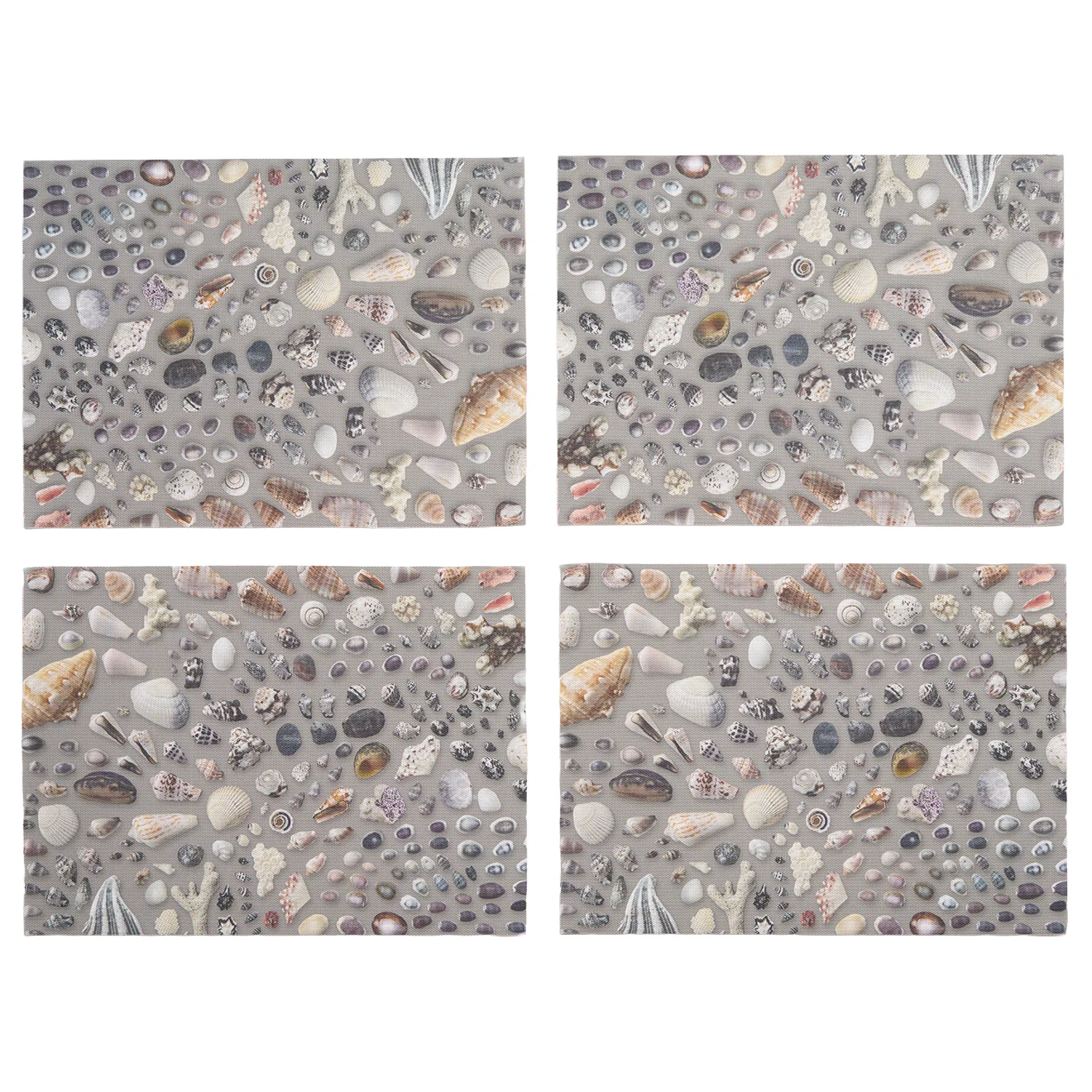 Seashells Placemats - Grey Sand - Image 4