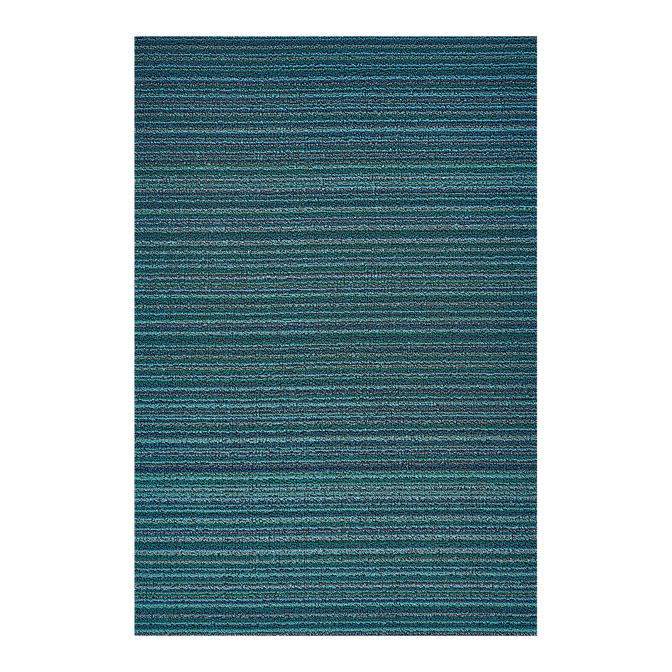 Skinny Stripe Shag Mats - Turquoise
