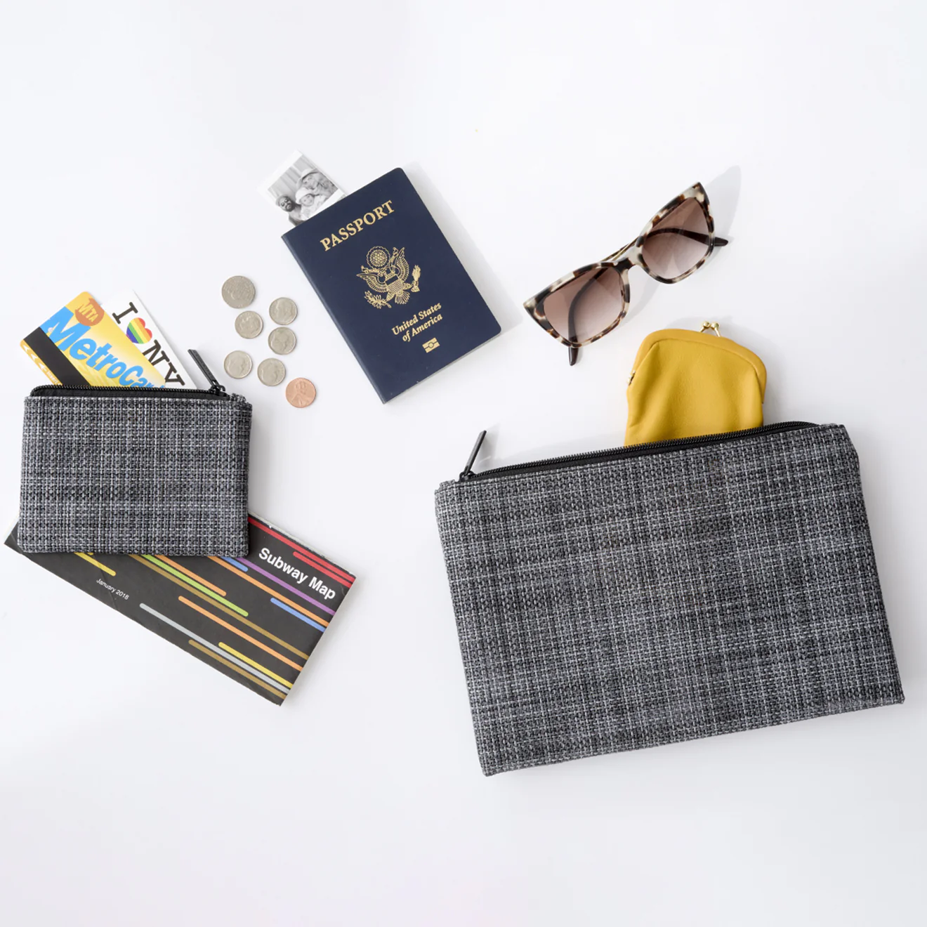 Zippered Pouches - Cool Grey - Image 10